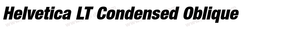 Helvetica LT Condensed Oblique字体转换